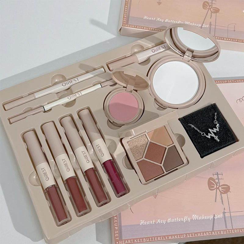 Beauty Book Makeup Kit - QIBEST 4 Warna Lip Glaze Dua
