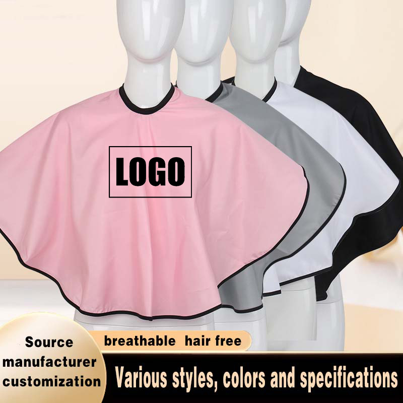 Beauty Makeup Shop - Jubah penata rambut kustom Logo potong