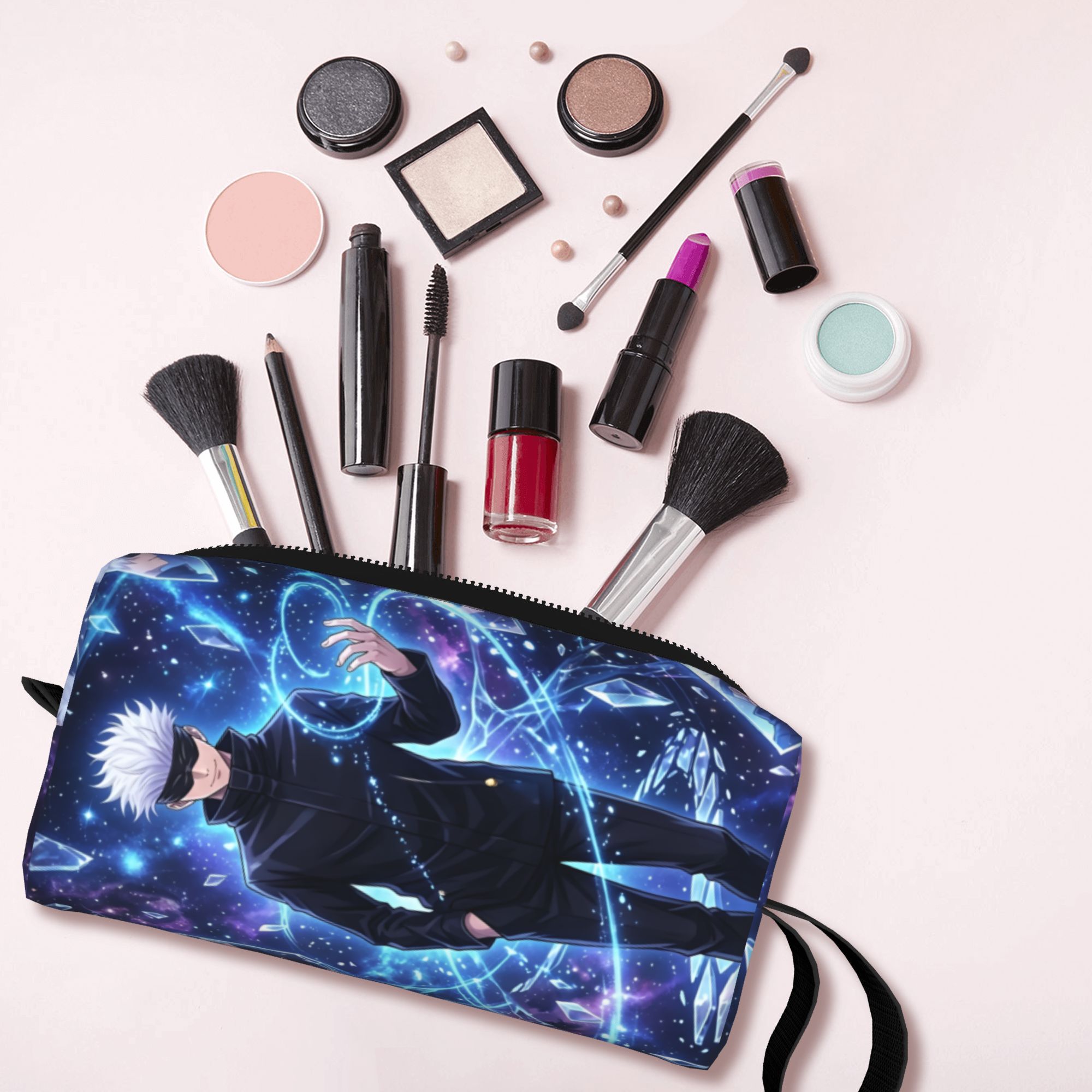 J Beauty Makeup - Tas Perlengkapan Mandi Travel Kawaii J-Jujutsus