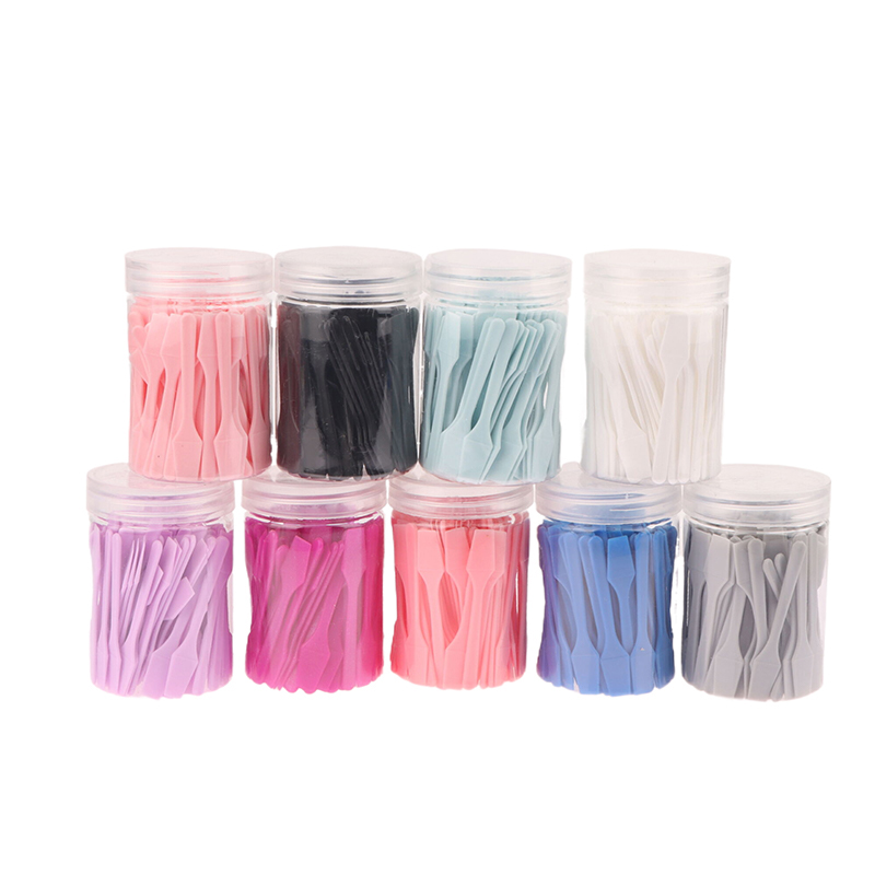 Beauty Makeup Cream - 100 Pcs/Jar Mini Spatula Kosmetik Sendok