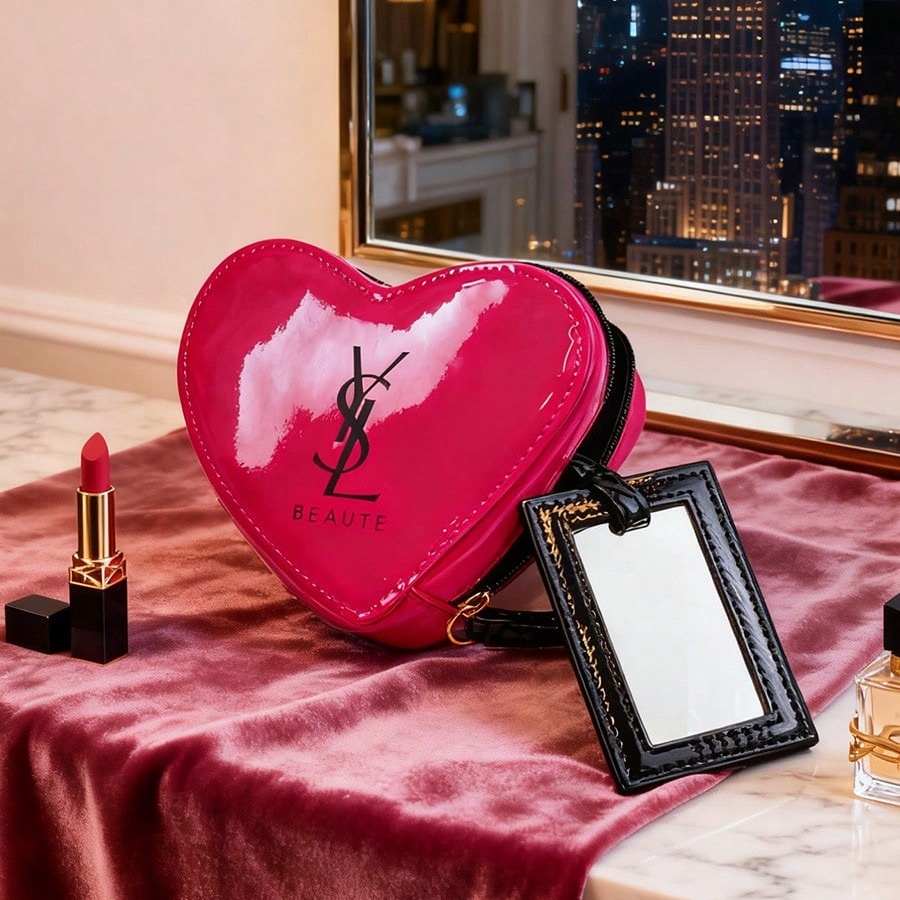 Ysl Beauty Makeup - Tas Makeup YSL Blush Pink Berbentuk