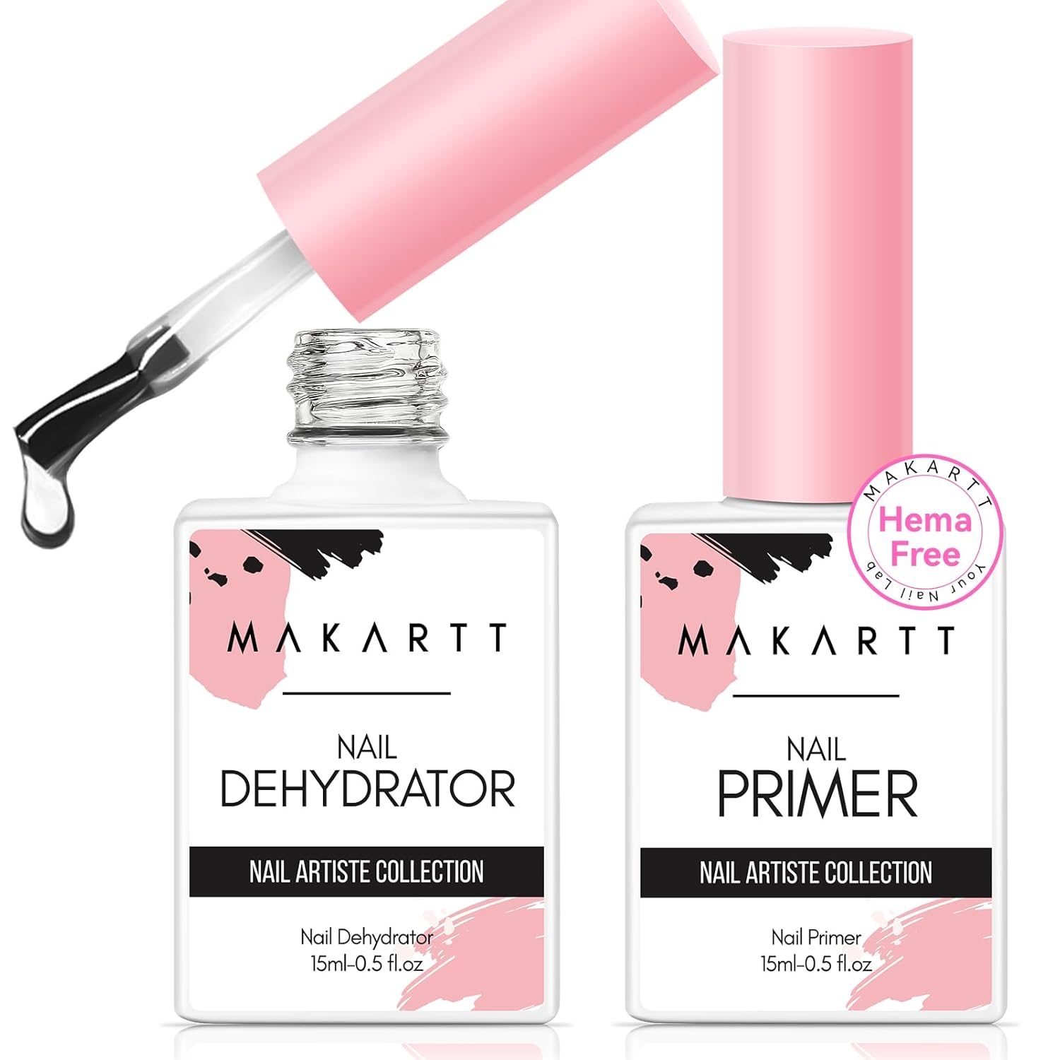 Nail Dehydrator Primer - 2 buah asam bebas alami persiapan