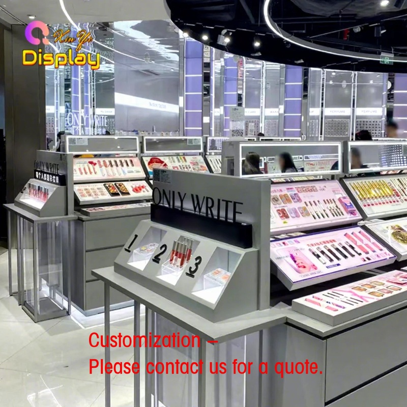 Rak Display Kosmetik Multi-Lay - Beauty Makeup Shop ulasan dan harga