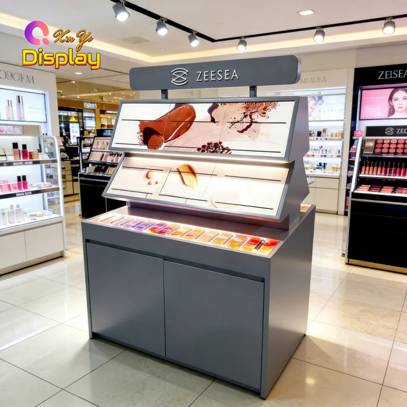 Rak Display Kosmetik Multi-Lay - Beauty Makeup Shop ulasan dan harga