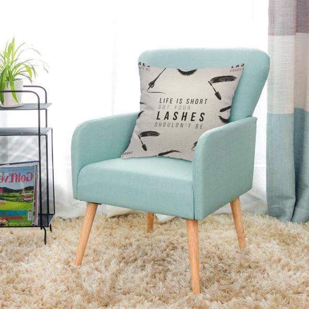 Sarung Bantal Kutipan Bulu Mat - Beauty Makeup Quotes Short ulasan dan harga