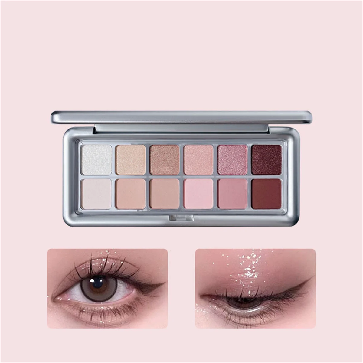 12 warna Eye Shadow piring Mat - Beauty Book Makeup Kit ulasan dan harga