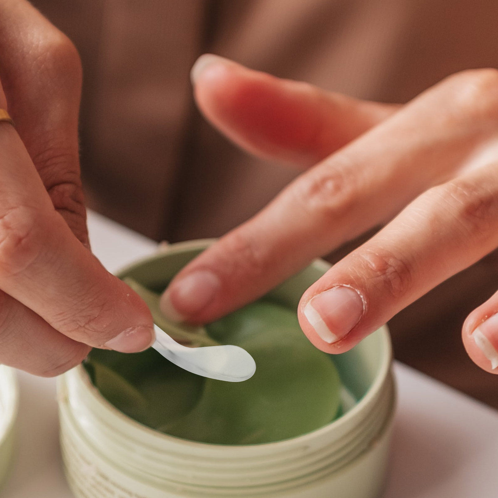 10 Buah Spatula Wajah Mini Ala - Beauty Makeup Cream ulasan dan harga