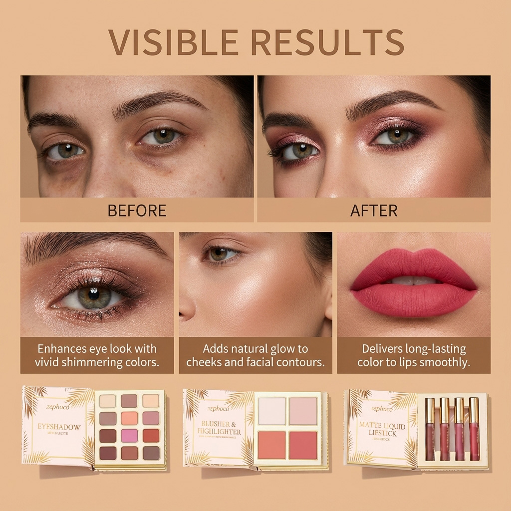 Set Rias Wajah Tropikal Gilded - Beauty Book Makeup Kit ulasan dan harga