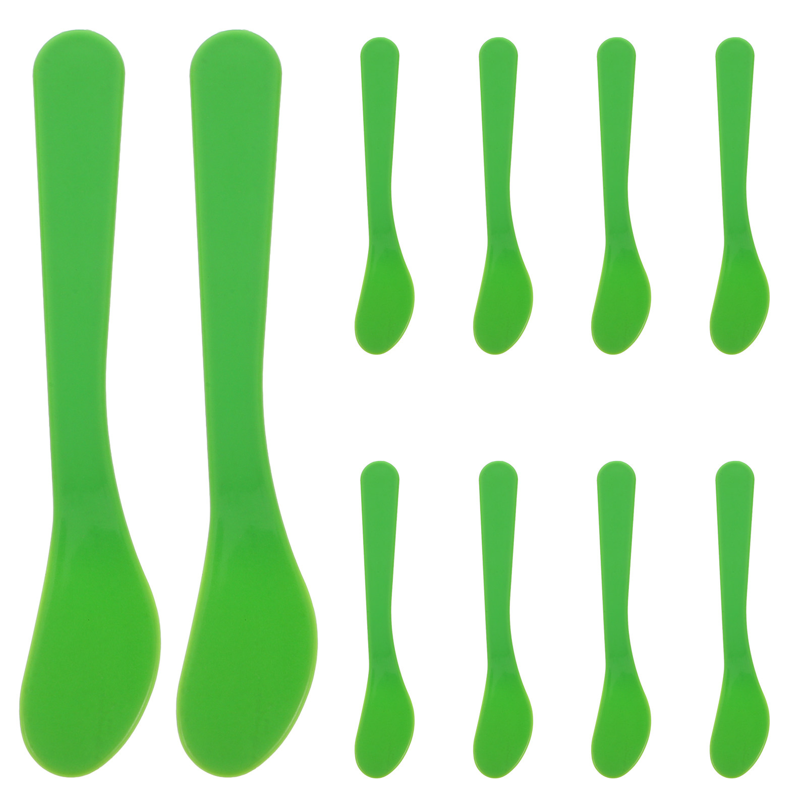 10Pcs Spatula Plastik Sekali P - Beauty Makeup Cream ulasan dan harga