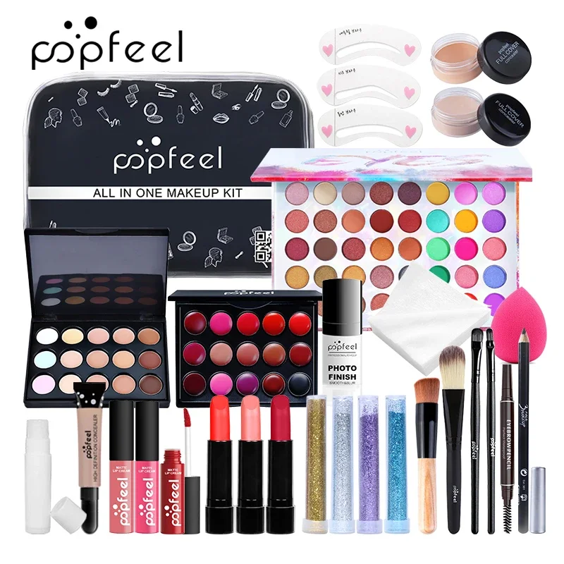Set Rias Wajah Eyeshadow Lipst - Beauty Book Makeup Kit ulasan dan harga