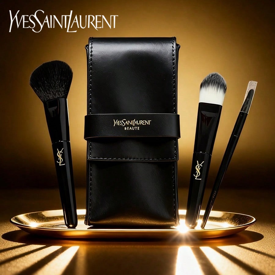 YSL Model 3 Buah Kit Kuas Make - Ysl Beauty Makeup ulasan dan harga