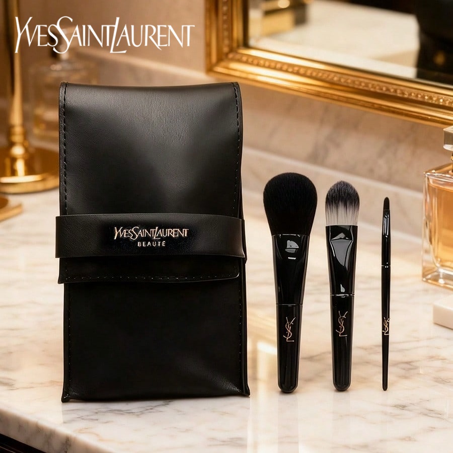 YSL Model 3 Buah Kit Kuas Make - Ysl Beauty Makeup ulasan dan harga