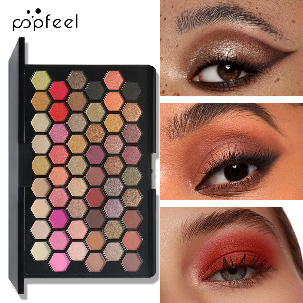 Palet Eyeshadow POPFEEL 54 War - Beauty Book Makeup Kit ulasan dan harga