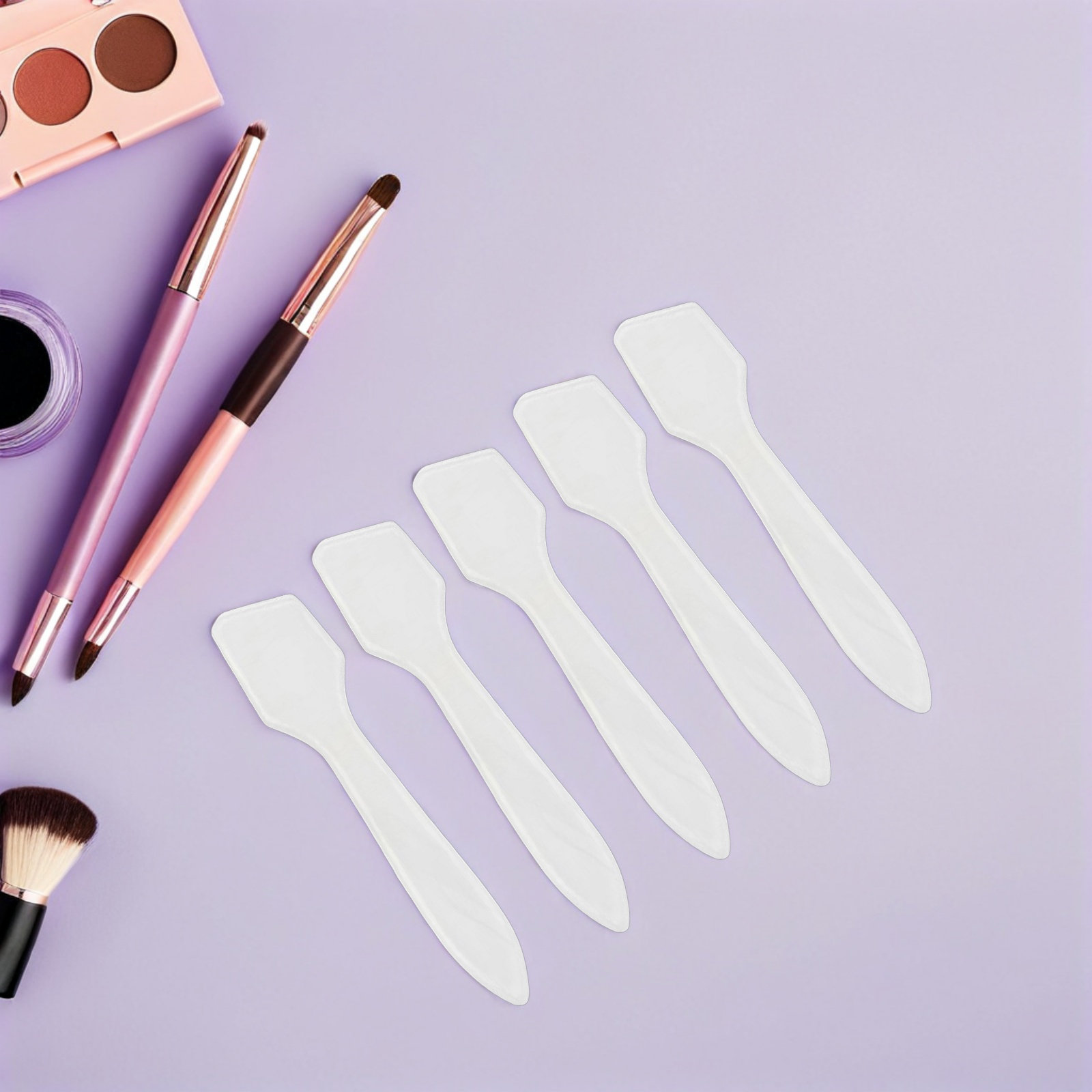 50 Buah Spatula Makeup Plastik - Beauty Makeup Cream ulasan dan harga