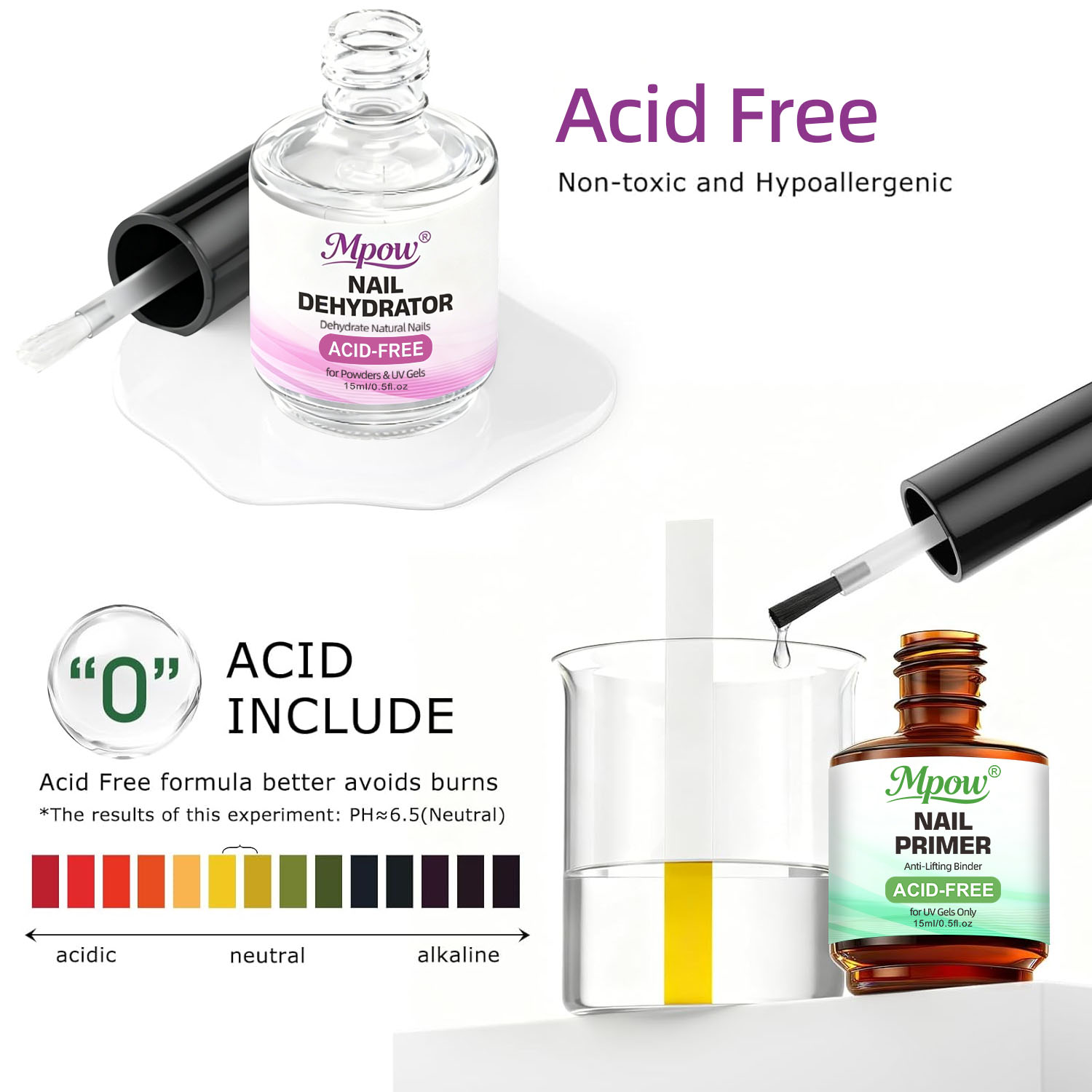 Mpow 1/2pcs 15ml Dehidrator Ku - Nail Dehydrator Primer ulasan dan harga
