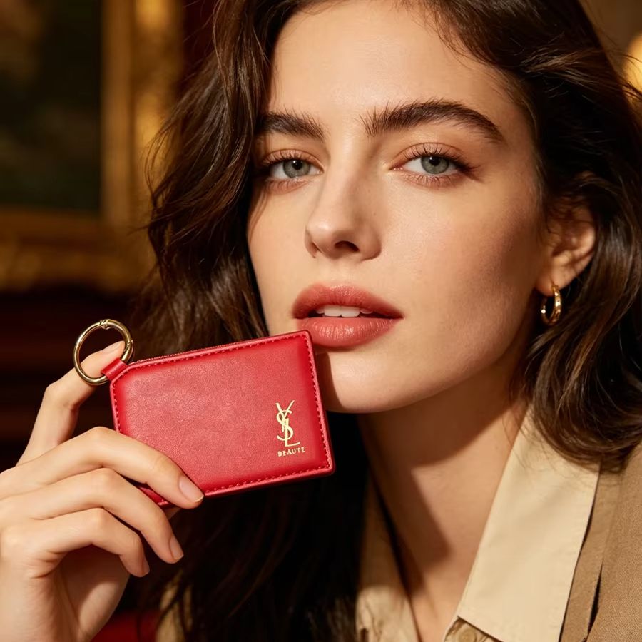 Cermin Rias Mini Persegi Kulit - Ysl Beauty Makeup ulasan dan harga