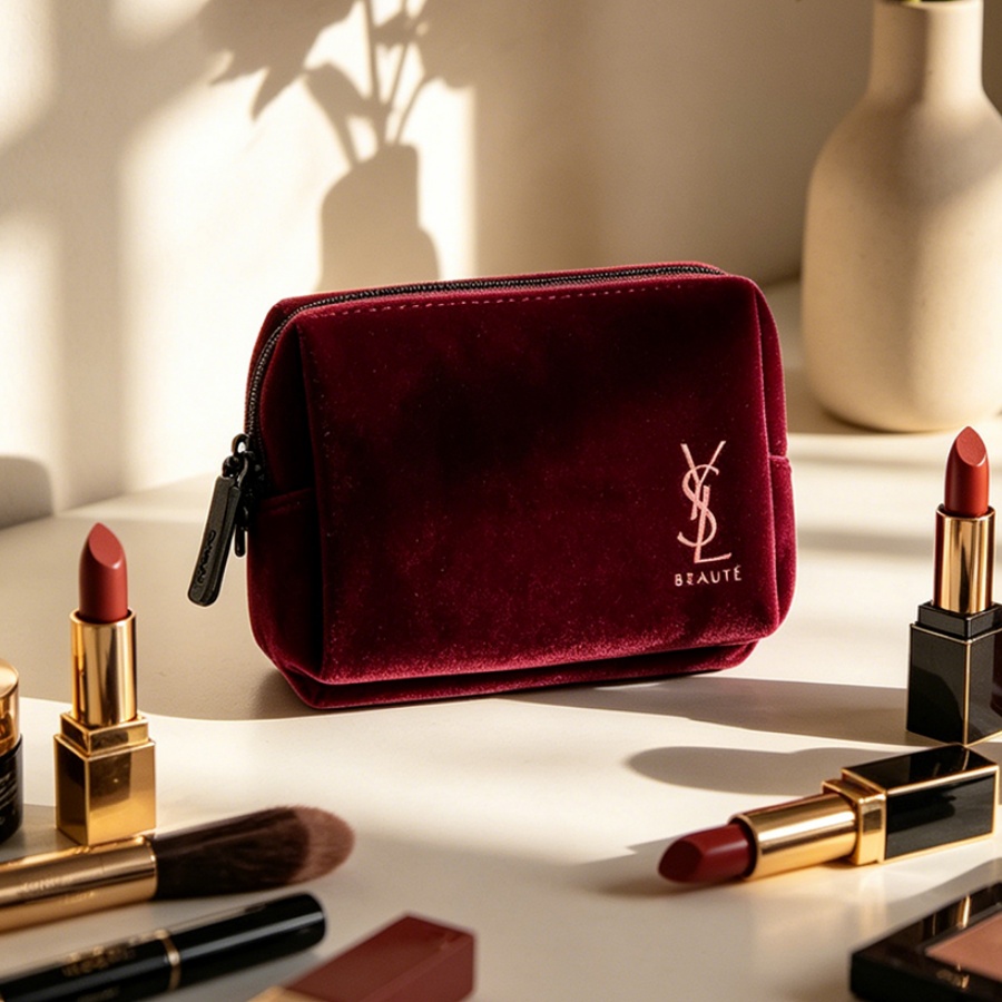 Tas Kosmetik Persegi Mini Port - Ysl Beauty Makeup Bag ulasan dan harga