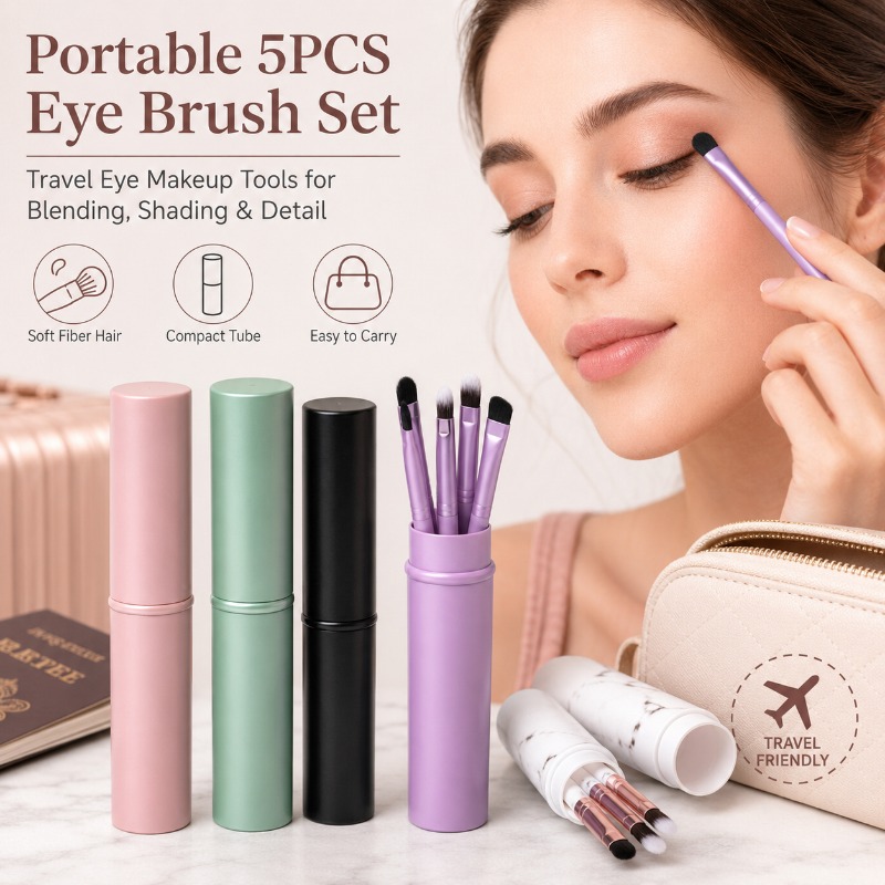 5 Buah Set Kuas Rias Mata Port - Beauty Makeup Youtube ulasan dan harga