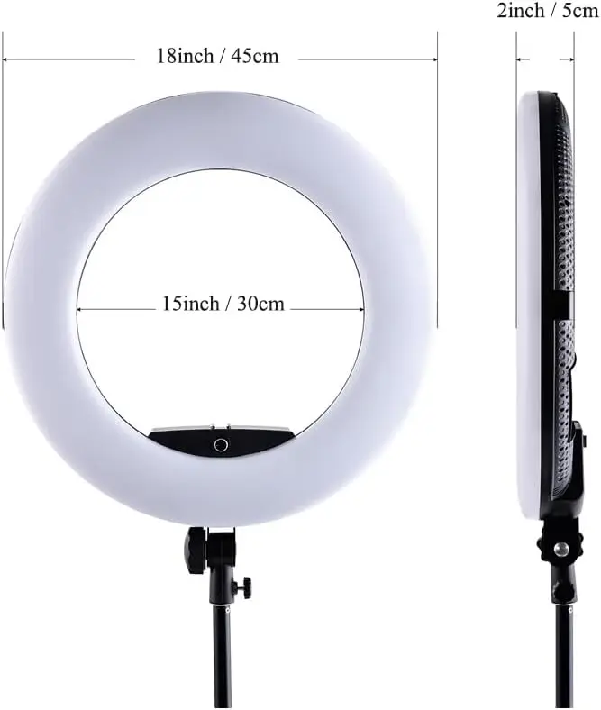 Lampu Cincin FD480 18 Inci LED - Beauty Makeup Youtube ulasan dan harga